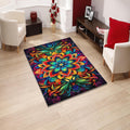 Mandala Boho Area Rug Exotic Colorful Living Room Bedroom Carpet