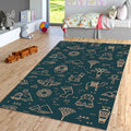 Egyptian Hieroglyphic Rug: Ancient Egypt Design