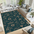 Egyptian Hieroglyphic Rug: Ancient Egypt Design
