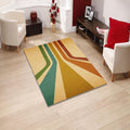 Multicolor Abstract Area Rug: Modern Art