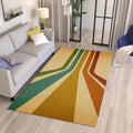 Multicolor Abstract Area Rug: Modern Art