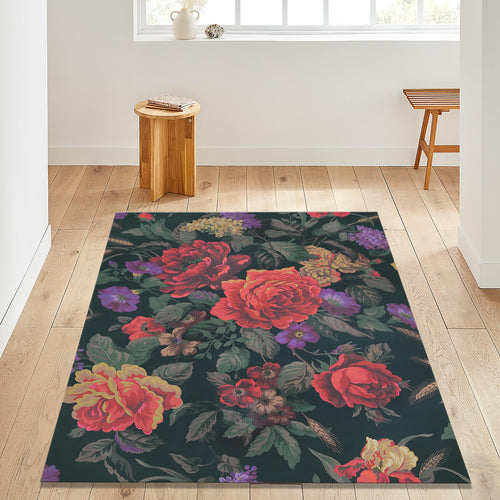 Floral Area Rug: Exotic Vibes, Modern Abstract Design