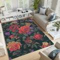 Floral Area Rug: Exotic Vibes, Modern Abstract Design