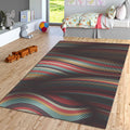 Abstract Colorful Area Rug: Modern Art Design