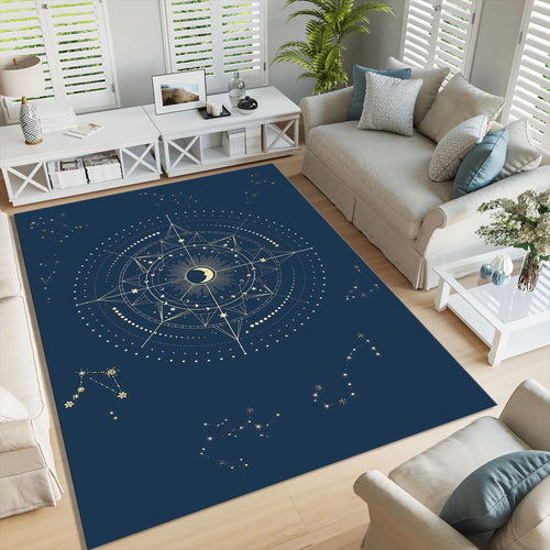 Astrology Area Rug: Washable Constellation Carpet
