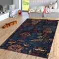 Boho Area Rug: Colorful Abstract Design
