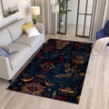Boho Area Rug: Colorful Abstract Design