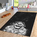Astronaut Skull Rug: Gothic Home Decor, Non-Slip Floor Carpet