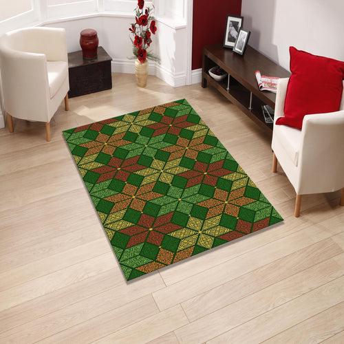 Floral Patterned Area Rug: Vintage Washable Carpet