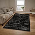 Science Rug: Aviation Chart, Modern Education Style, Math Rug
