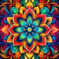 Mandala Boho Area Rug Exotic Colorful Living Room Bedroom Carpet