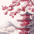 Cherry Blossom Rug: Japanese Sakura Spring Home Decor