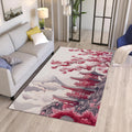 Cherry Blossom Rug: Japanese Sakura Spring Home Decor