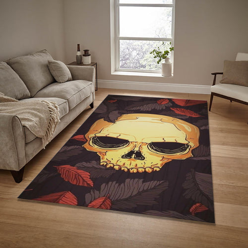 Skull Rug: Gothic Home Decor, Halloween Calavera