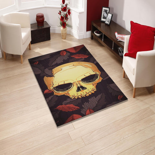 Skull Rug: Gothic Home Decor, Halloween Calavera