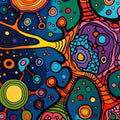 Abstract Area Rug: Colorful Exotic Boho Decor