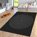 Pi Number Area Rug: Black and White Student Rug