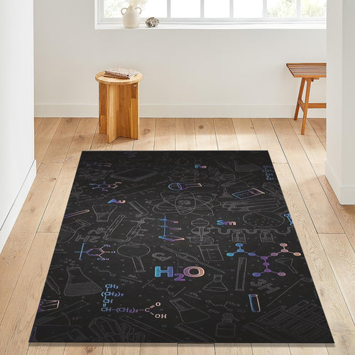 Chemistry Formulas Rug: Science Educational Area Carpet
