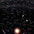 Universe Area Rug: Black Space Theme, Astrology Decor