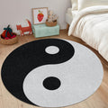 Yin Yang Round Rug, Non-Slip, Japanese Style