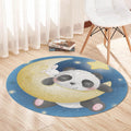 Panda Nursery Rug: Moon & Stars Baby Room Decor