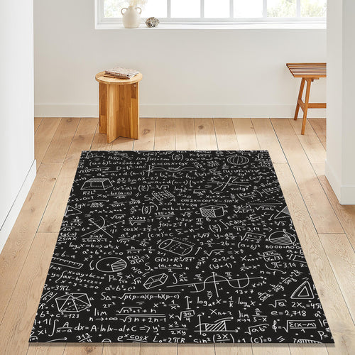 Math Formula Rug: Modern Physics & Calculus Design