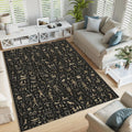 Egyptian Hieroglyphic Rug: Ancient Egypt Design Area Rug