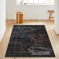 World Map Rug: Rustic Ship Design, Decorative Area Carpet