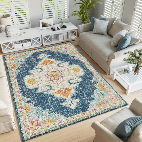 Turkish Vintage Area Rug Boho Anatolian Living Room Carpet