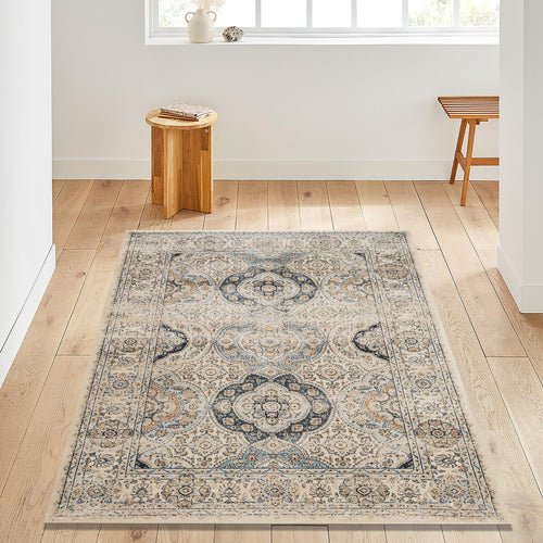 Vintage Turkish Oushak Rug: Traditional Boho Chic Home Decor