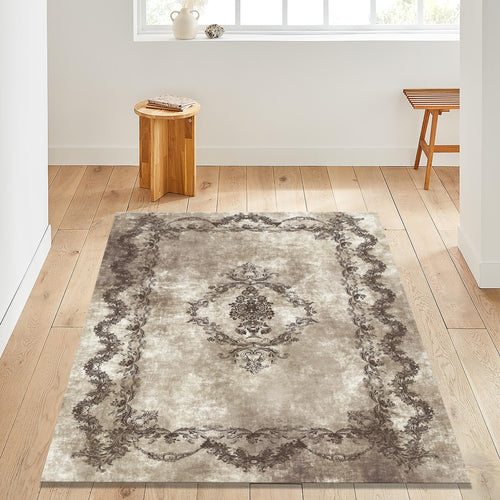 Vintage Turkish Oushak Rug: Traditional Home Decor