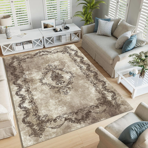 Vintage Turkish Oushak Rug: Traditional Home Decor