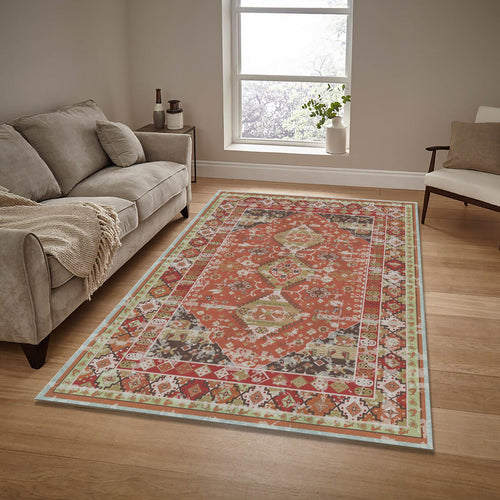 Turkish Vintage Style Rug: Boho Chic Home Decor