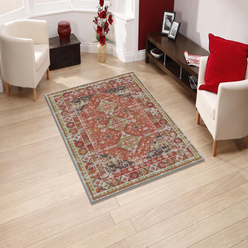 Turkish Vintage Style Rug: Boho Chic Home Decor