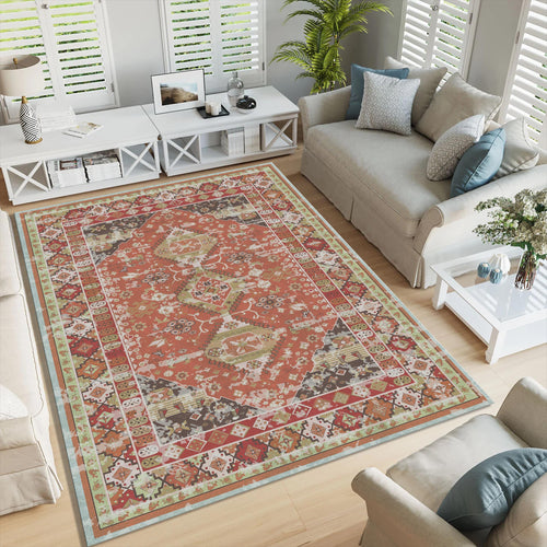Turkish Vintage Style Rug: Boho Chic Home Decor