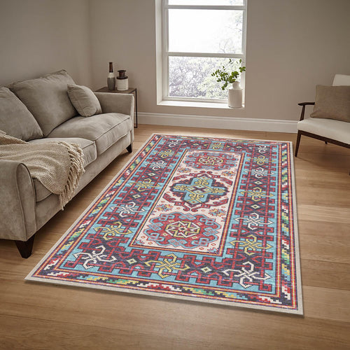 Turkish Vintage Rug: Traditional Boho Chic Home Decor