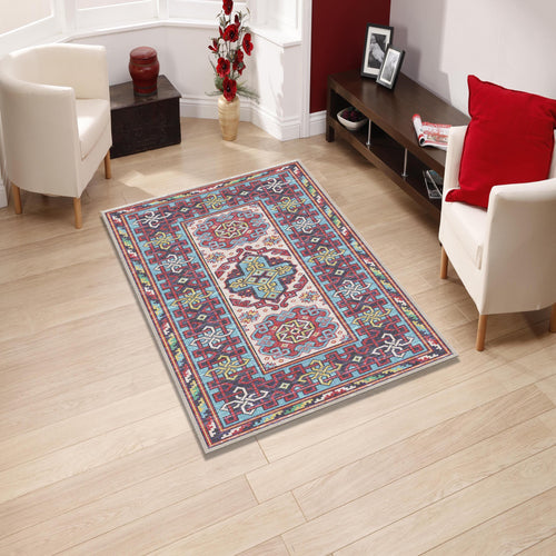 Turkish Vintage Rug: Traditional Boho Chic Home Decor