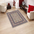 Turkish Vintage Rug: Traditional Floral Medallion