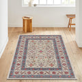 Turkish Vintage Rug: Traditional Floral Medallion