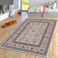 Turkish Vintage Rug: Traditional Floral Medallion