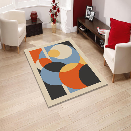 Geometric Abstract Area Rug Modern Art Living Room Bedroom Carpet