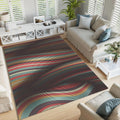 Abstract Colorful Area Rug: Modern Art Design