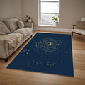 Astrology Area Rug: Washable Constellation Carpet