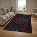 Abstract Art Area Rug: Colorful Non-Slip Minimalist Carpet