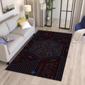 Abstract Art Area Rug: Colorful Non-Slip Minimalist Carpet