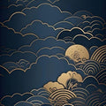 Moon Cloud Mystical Area Rug Celestial Nursery Bedroom Floor