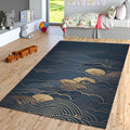 Moon Cloud Mystical Area Rug Celestial Nursery Bedroom Floor