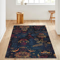 Boho Area Rug: Colorful Abstract Design