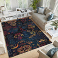 Boho Area Rug: Colorful Abstract Design