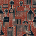 African Art Rug: Boho Living Room Decor